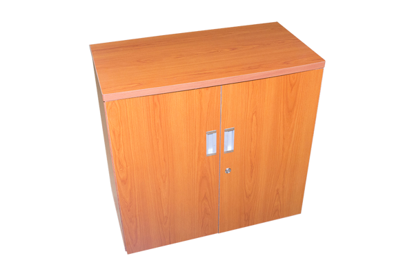 Torch 2-Shelf Cupboard w/Doors - Med. Cherry