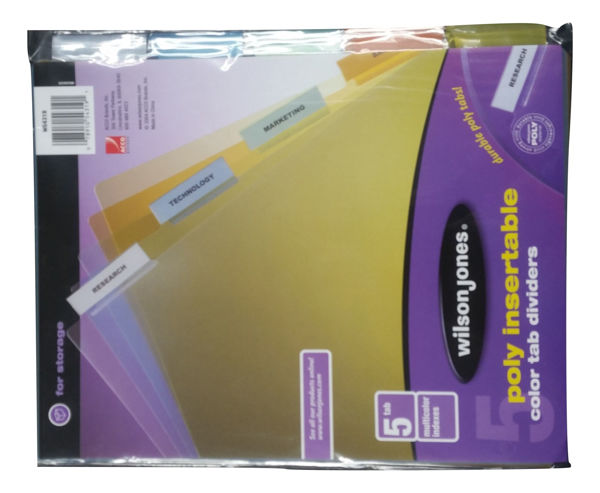 W/Jones 5 Cell L/S Poly Binder Index #W54319