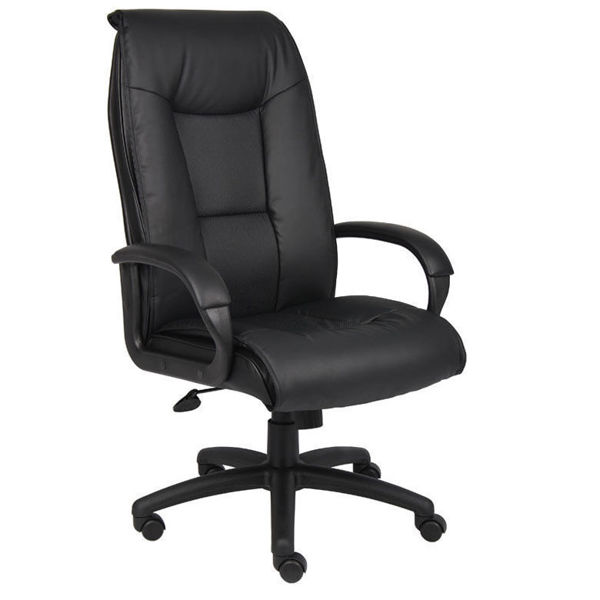 Boss High Back Padded Exec. Chair - Black