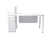 Torch 1500x600 Desk W/Cupboard - White
