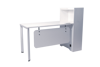 Torch 1500x600 Desk W/Cupboard - White