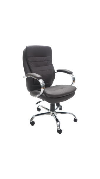 Picture of AA-5330BR Image Double Plush High Back Exec. Vinyl Chair - Brown