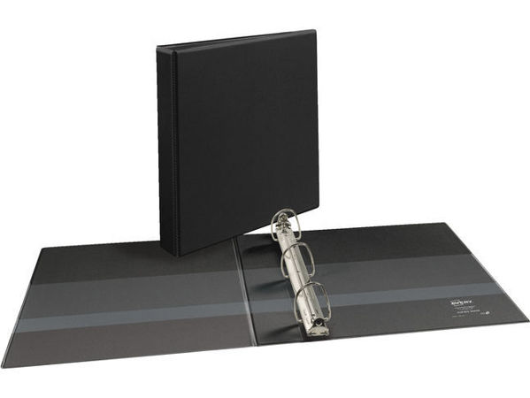 Picture of 04-012P 1-1/2" VU D-Ring Binder Black #90110