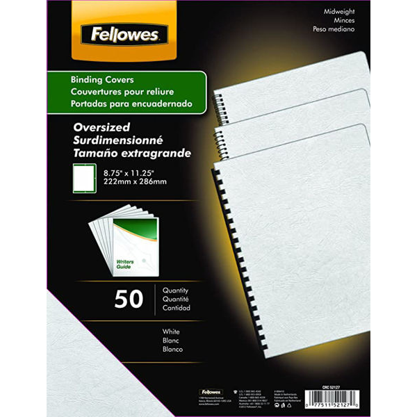 Picture of 04-086 Binding Covers White (200) #52127/52137