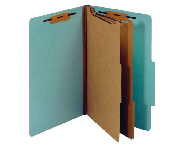 Picture of 37-029 Classification Folder 6-P F/S Blue #PU64LBL
