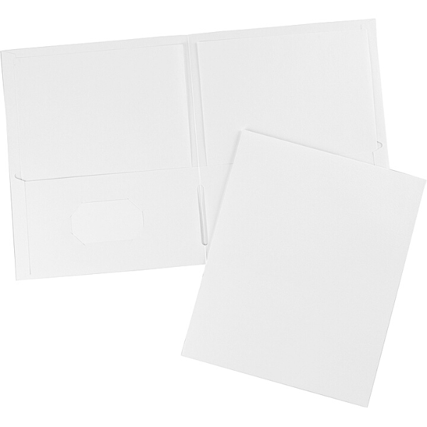 Picture of 40-050 Avery Double Pocket Portfolio - White #47991