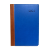 Picture of 90-004 SOS 5-1/2x8-1/2 Exec. Appt. Diary (Blue/Tan) 1-DAY