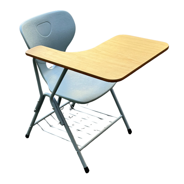 Picture of AA-1001R  Image Student Desk w/Tablet & Basket - GY/BE #L40472