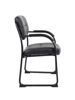 Picture of B9-519BK Boss Sled Base Side Chair - Black Vinyl
