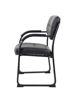 Picture of B9-519BK Boss Sled Base Side Chair - Black Vinyl
