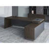Picture of ET-D1816W  Prime 1800 x 1650 Exec. Desk w/Side Cabinet - Walnut
