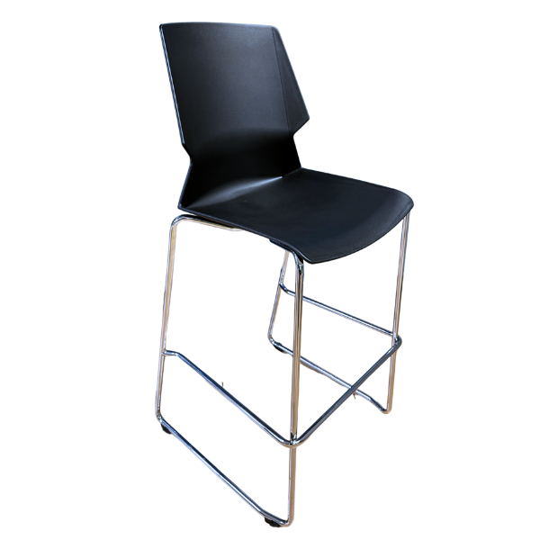 Picture of AA-5267BK Bistro Chair w/Chrome Frame - Black