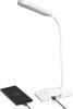 Picture of 47-004 Ivy Desk Lamp w/USB Port - White #IVY-40WT