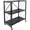 Picture of AZ-RYX53B Image 760H x 720W Foldable 3-Shelf Rack - Black