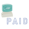 Picture of 75-014C  Xstamper Self Ink Stamp Blue PAID #1005