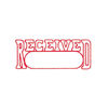 Picture of 75-014E  Xstamper Self Ink Stamp Red RECEIVED #1203