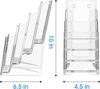 Picture of 08-016 4-Tier Leaflet Holder 4" Clear